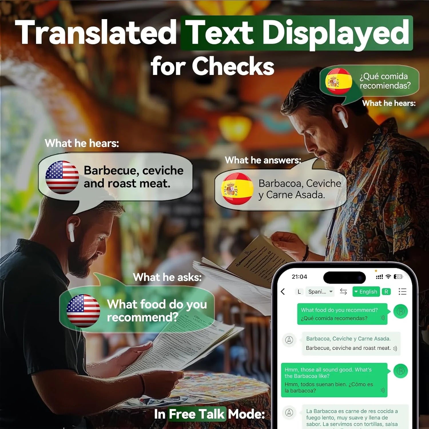 LingoLink Pro — 144-Language Smart Translator Earbuds with Real-Time AI Translation