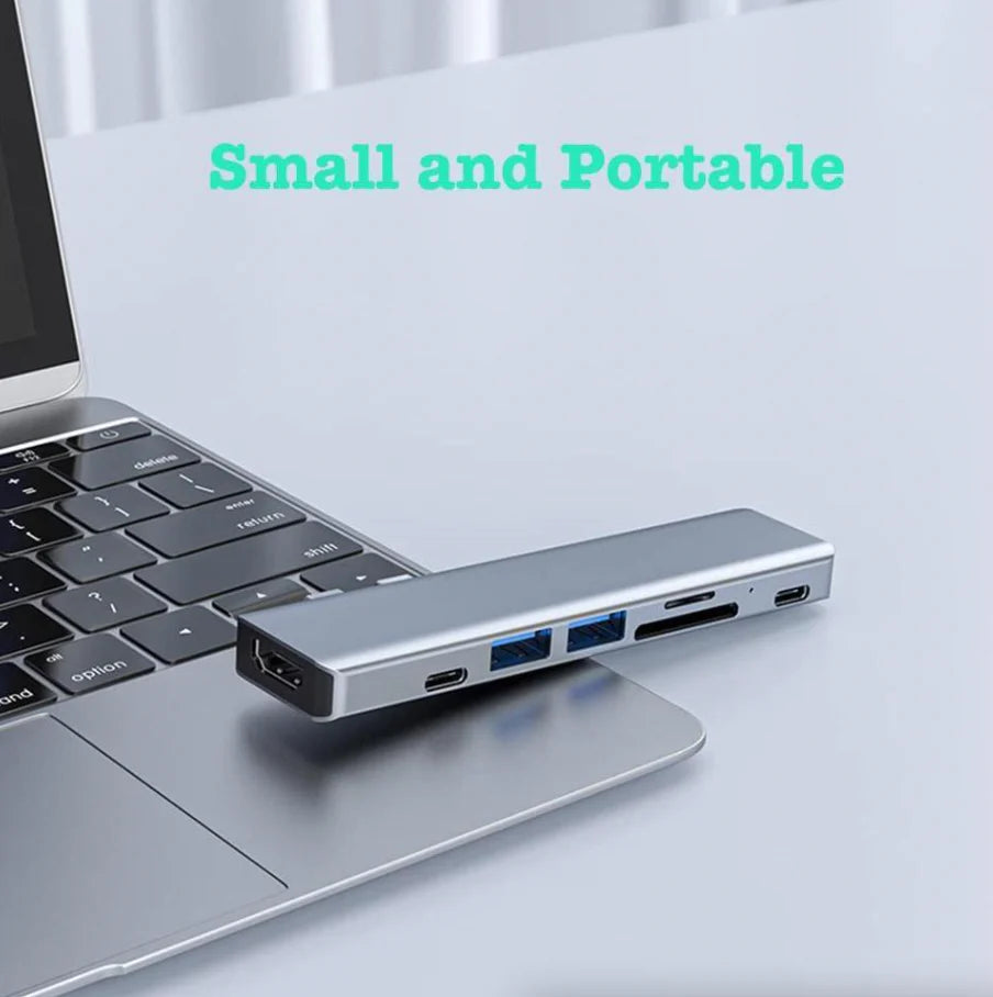 HyperDock Pro 7-in-1 USB-C Hub — 4K HDMI Multiport Adapter for MacBook Pro & Air