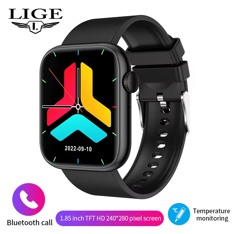 SmartX™ 2025 Wireless Charging Smartwatch | Bluetooth Calls, Fitness Tracker, Custom Watch Faces & Health Monitor
