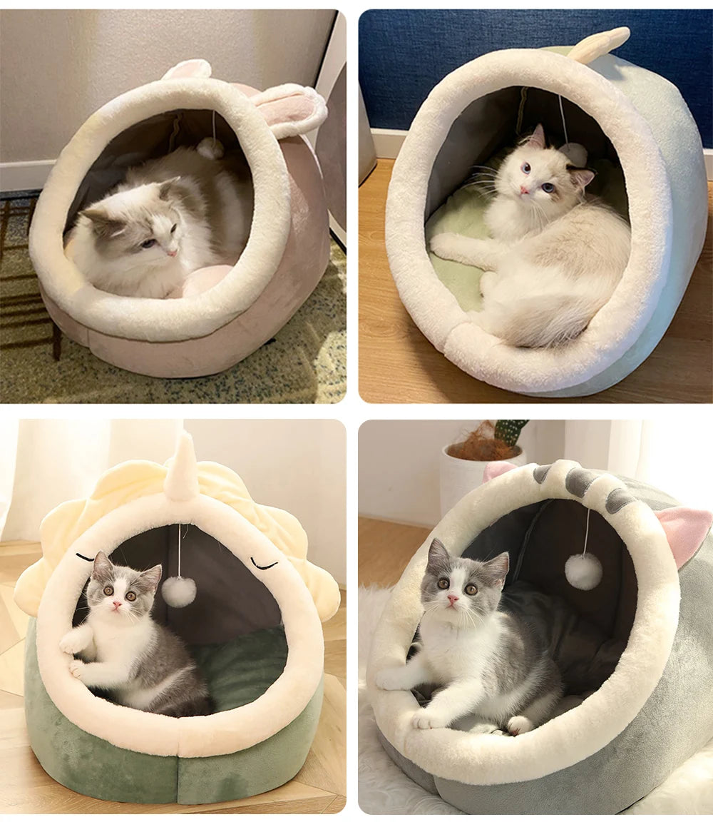 💤 DreamPaw™ Cozy Cave Bed – Foldable, Washable & Purrfect for Deep Sleep 🐾
