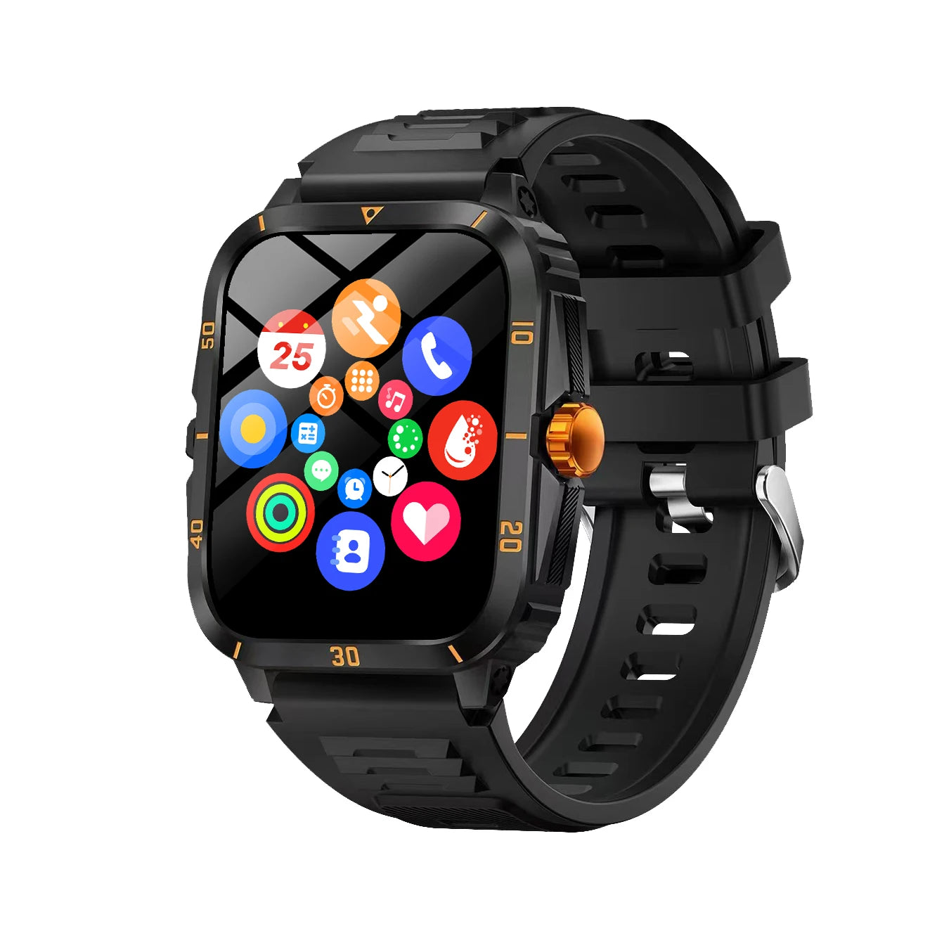 VibeSync™ Smartwatch – 1.96” HD Display, Bluetooth Calls & All-Day Health Tracking