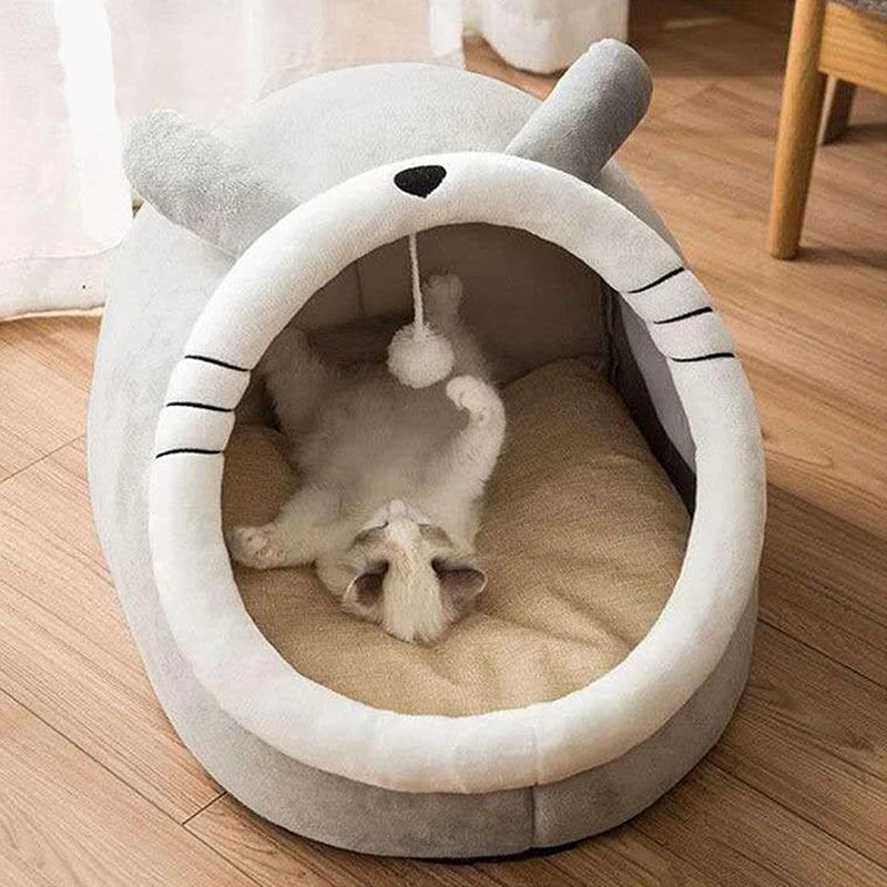 💤 DreamPaw™ Cozy Cave Bed – Foldable, Washable & Purrfect for Deep Sleep 🐾