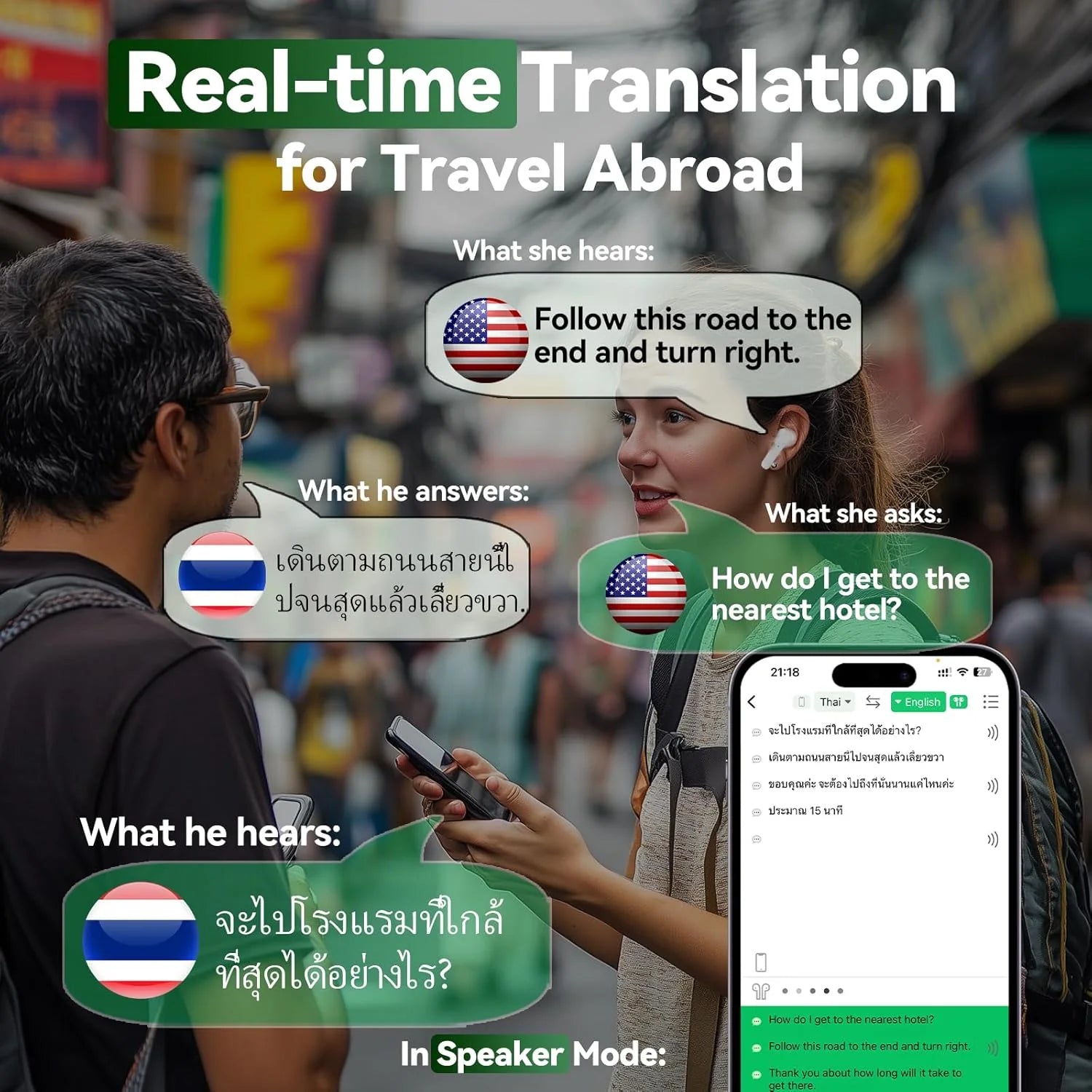 LingoLink Pro — 144-Language Smart Translator Earbuds with Real-Time AI Translation