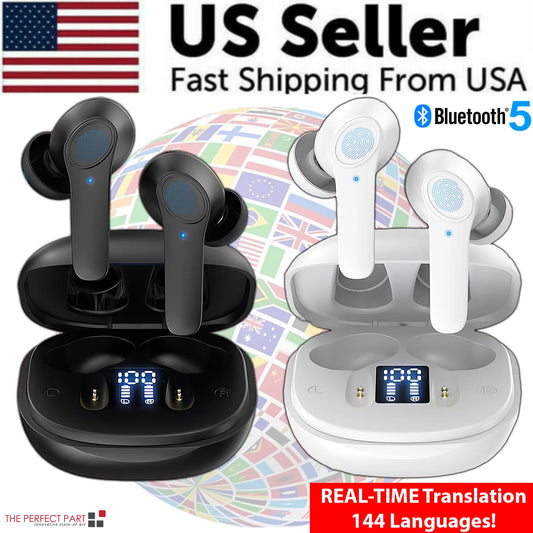 LingoLink Pro — 144-Language Smart Translator Earbuds with Real-Time AI Translation