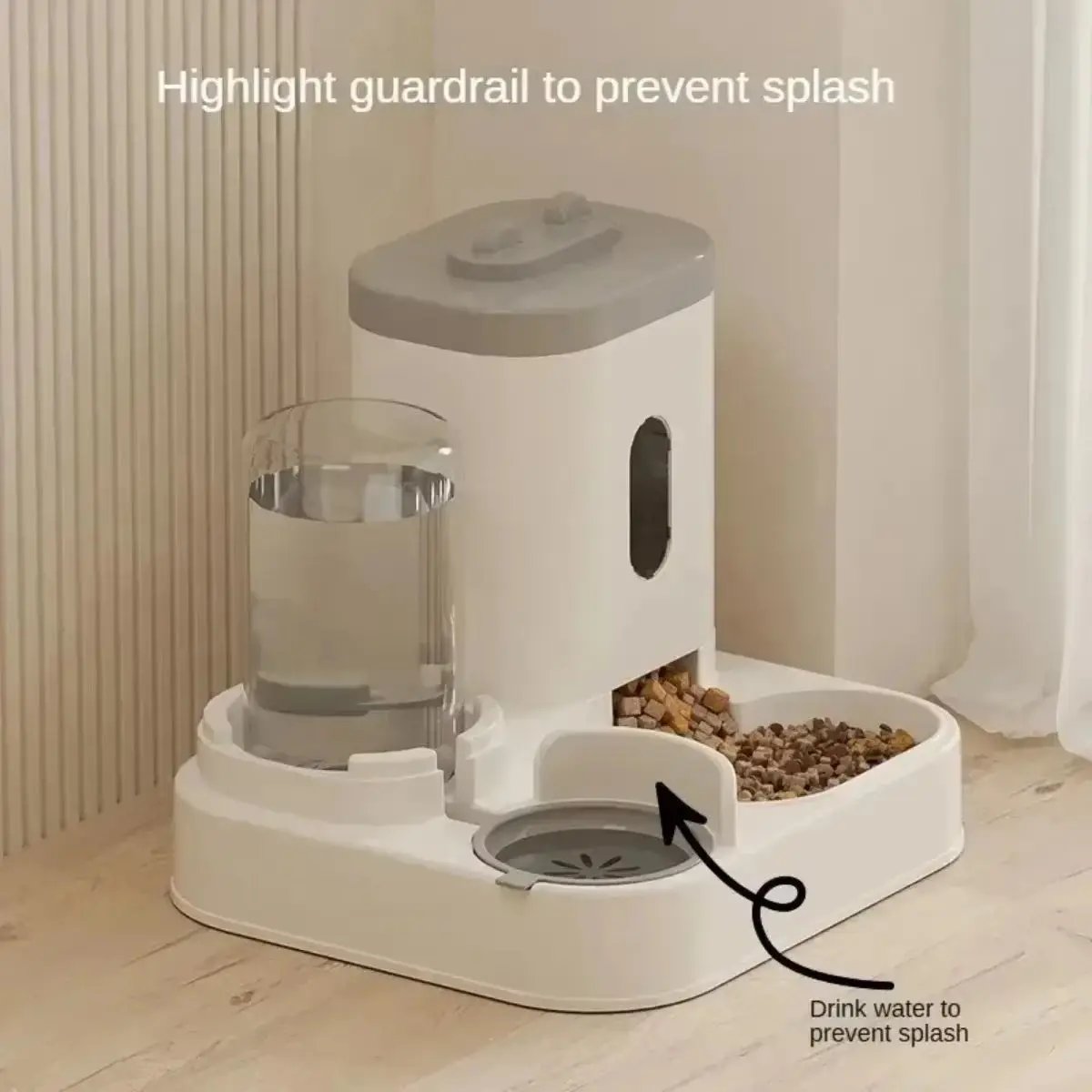 🐾 PawMate™ 2-in-1 Automatic Pet Feeder & Water Fountain | Large Capacity, No Power Needed