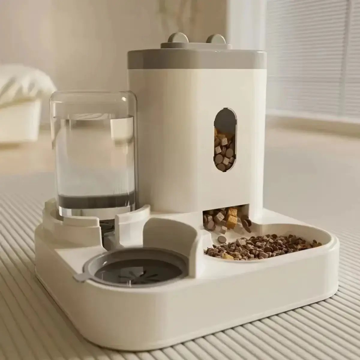 🐾 PawMate™ 2-in-1 Automatic Pet Feeder & Water Fountain | Large Capacity, No Power Needed