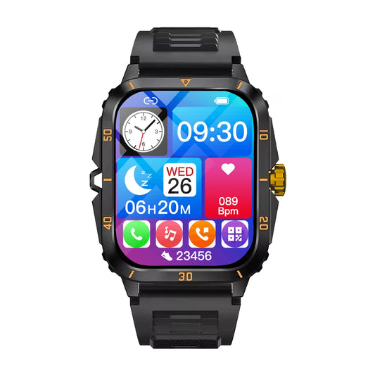 VibeSync™ Smartwatch – 1.96” HD Display, Bluetooth Calls & All-Day Health Tracking