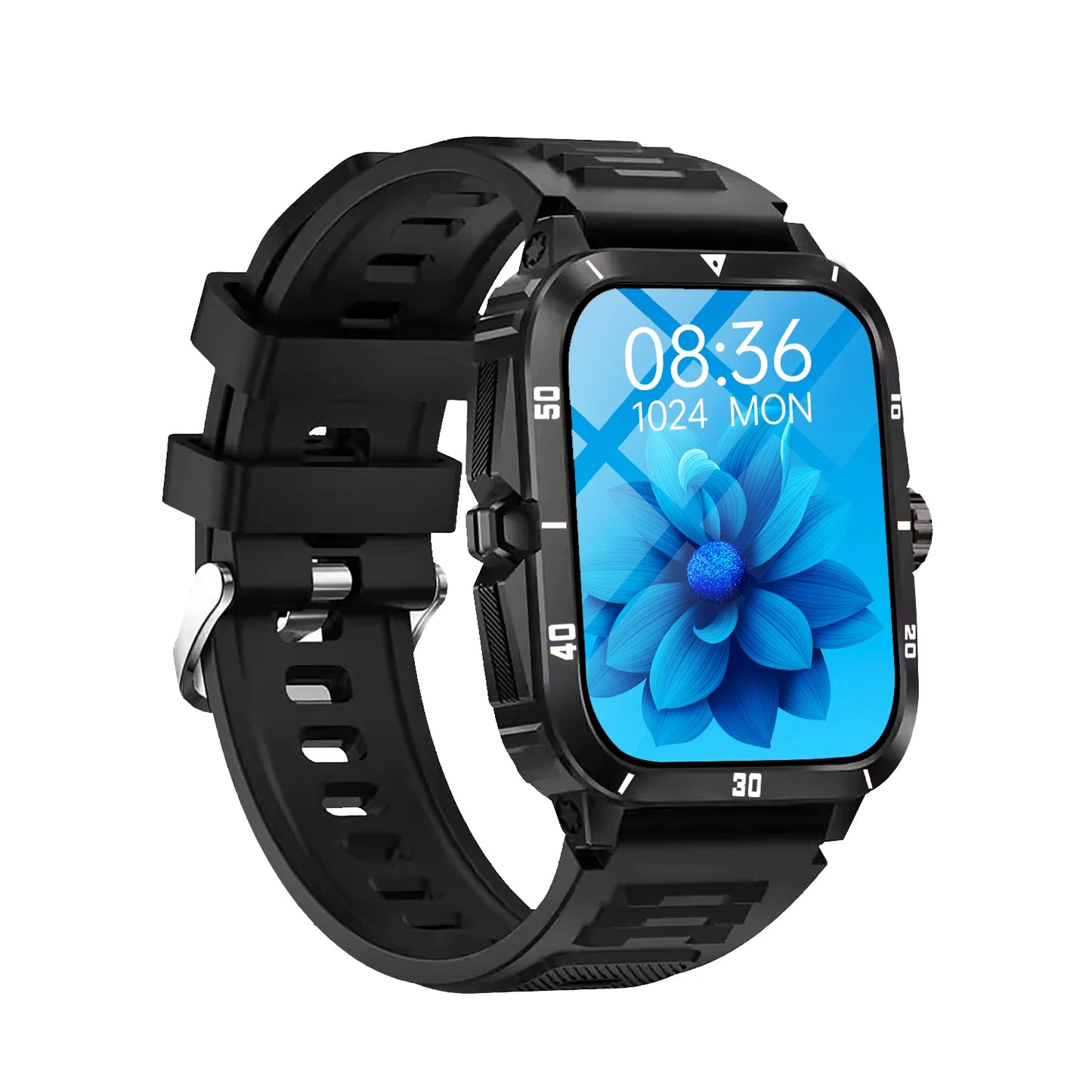 VibeSync™ Smartwatch – 1.96” HD Display, Bluetooth Calls & All-Day Health Tracking