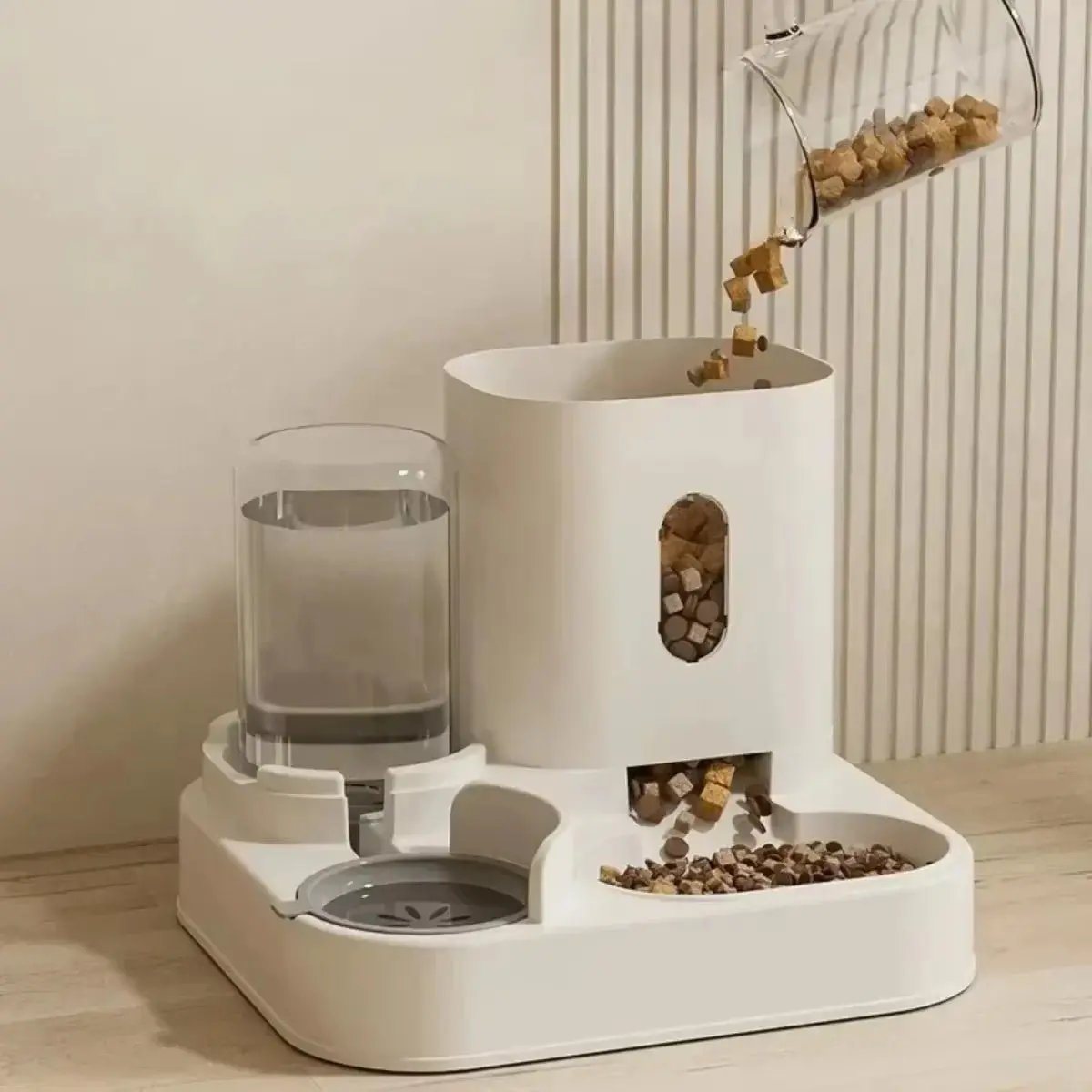 🐾 PawMate™ 2-in-1 Automatic Pet Feeder & Water Fountain | Large Capacity, No Power Needed
