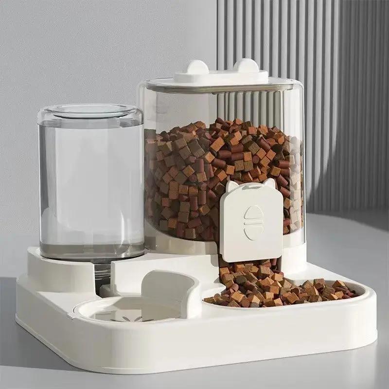 🐾 PawMate™ 2-in-1 Automatic Pet Feeder & Water Fountain | Large Capacity, No Power Needed